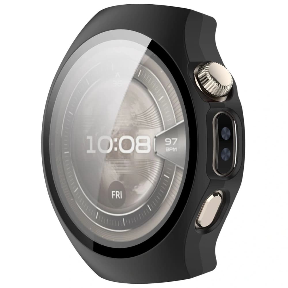 Bizon Case+Glass Uhr Huawei Watch 5 46mm matt schwarz - 6