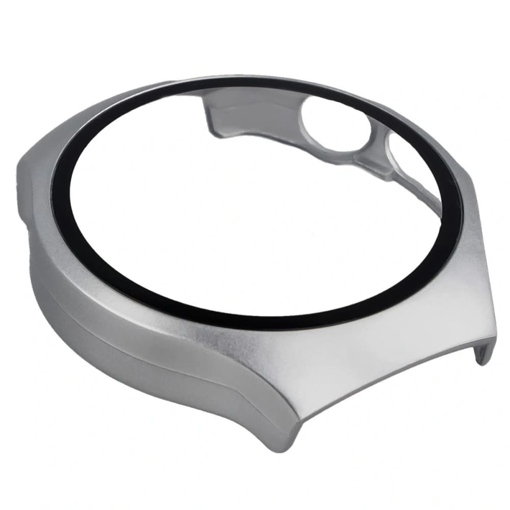 Bizon Case+Glass Uhr Huawei Watch 5 46mm satin silber - 8