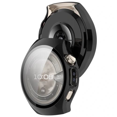 Bizon Case+Glas Uhr Huawei Watch 5 46mm schwarz