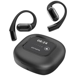 Słuchawki Bluetooth 4smarts SkyBuds OWS Open-Ear z ekranem AI czarny