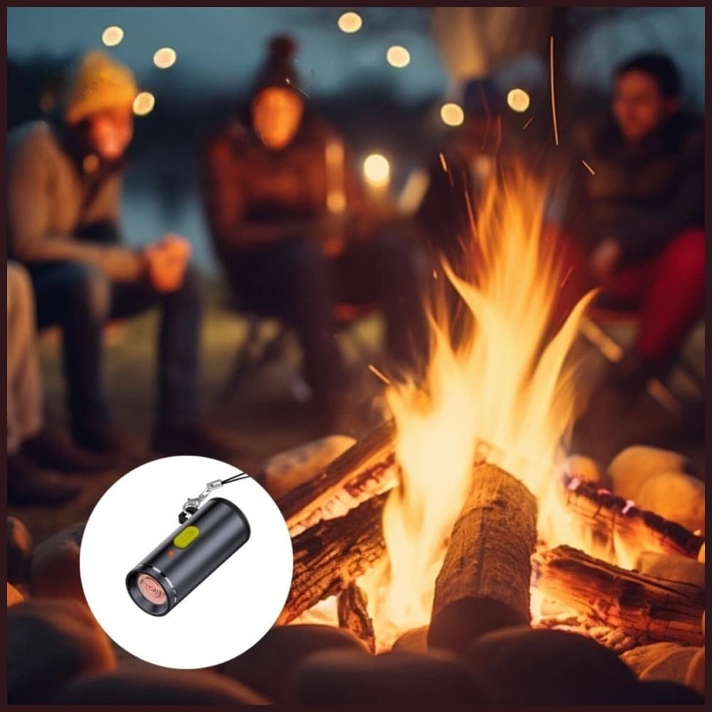 4smarts Explorer 4-in-1 příslušenství set USB-C klíčový řetěz kabel, USB-C / USB-C adaptér, USB-C zapalovač, USB-C svítilna černá - 9