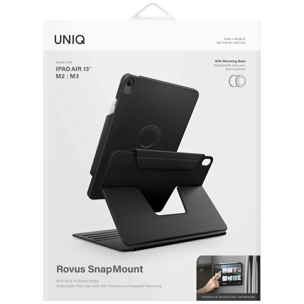 UNIQ Rovus Snapmount Magnetic 360 Rotativ Detasabil Apple iPad Air 13" 2024 / 13" 2025 negru - 10