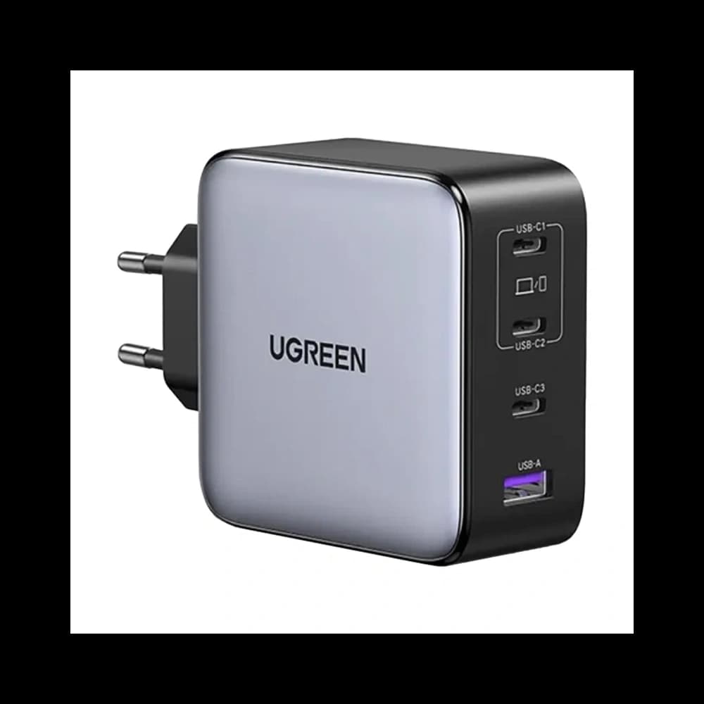 UGREEN GaN 200W USB-A Power Adapter, 3xUSB-C (Gray) - 1