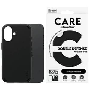 CARE by PanzerGlass Feature Double Defense Case Apple iPhone 16 black