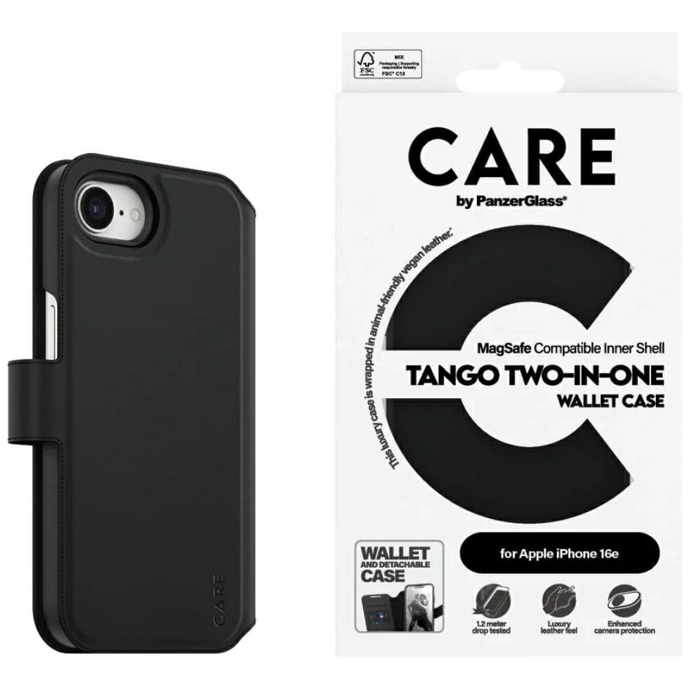 CARE by PanzerGlass Feature Tango 2w1 Wallet MagSafe Apple iPhone 17e / 16e black - 1