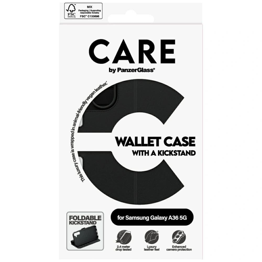 CARE von PanzerGlass Feature Wallet Kickstand Samsung Galaxy A36 5G schwarz - 5