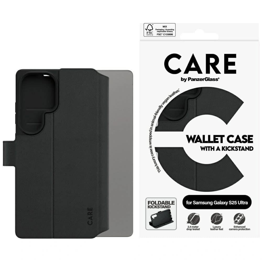 CARE by PanzerGlass Feature Wallet Kickstand Samsung Galaxy S25 Ultra black - 1