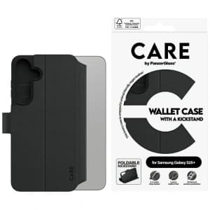 CARE von PanzerGlass Feature Wallet Kickstand Samsung Galaxy S25+ Plus schwarz