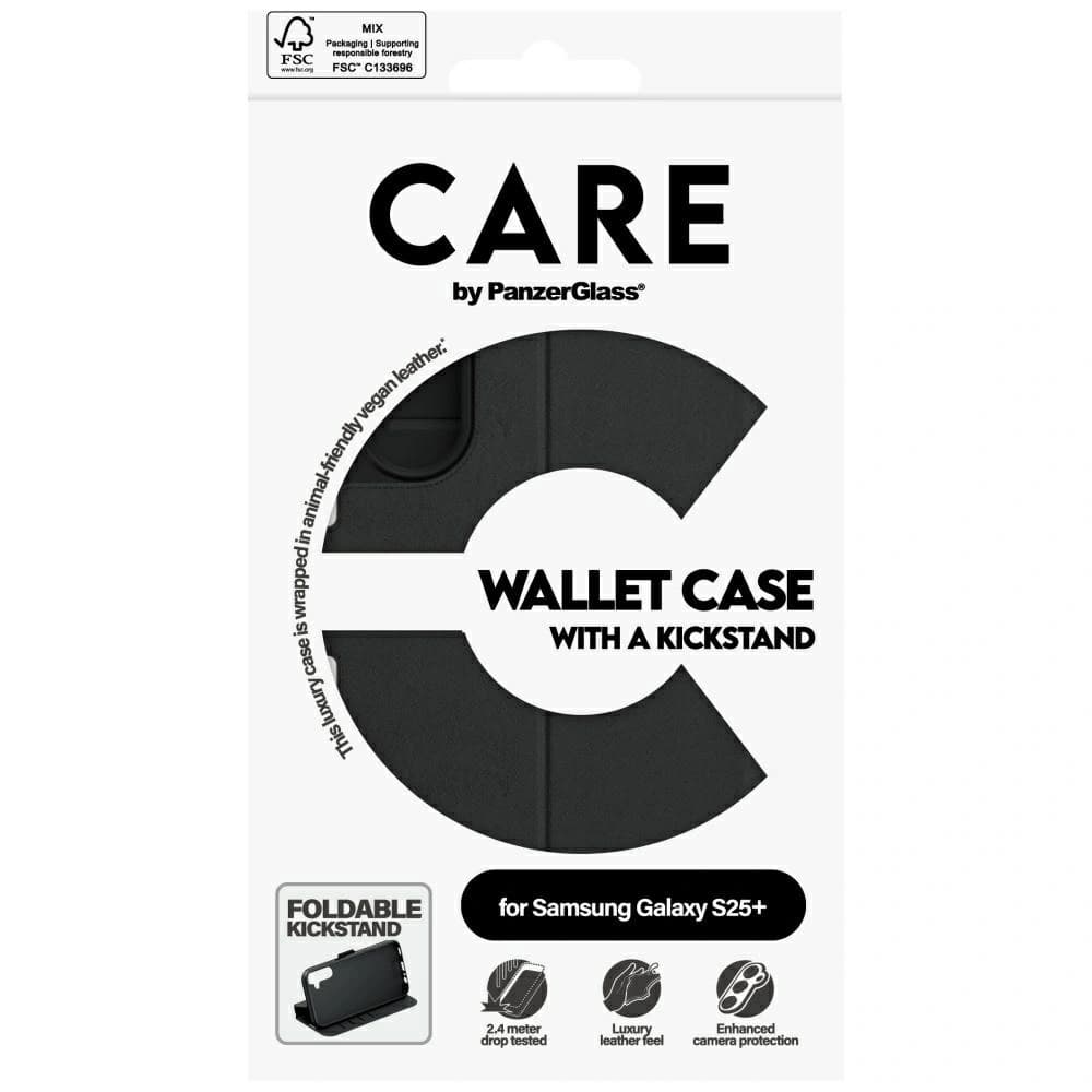 CARE von PanzerGlass Feature Wallet Kickstand Samsung Galaxy S25+ Plus schwarz - 5