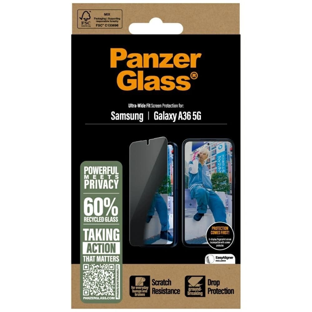 PanzerGlass Ultra-Wide Fit Privacy Samsung Galaxy A36 5G - 4
