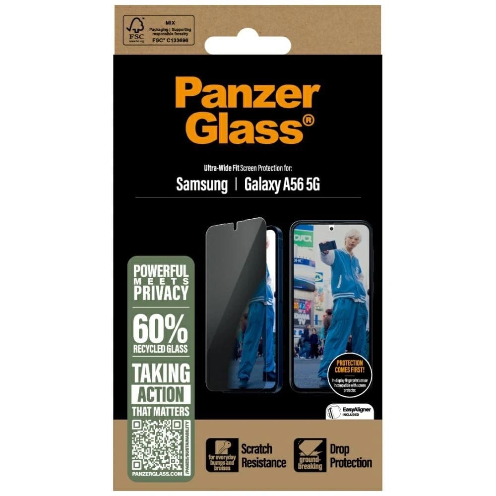 PanzerGlass Ultra-Wide Fit Privacy Samsung Galaxy A56 5G - 4