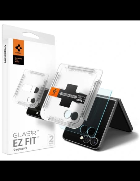 Szkło hartowane Spigen Glas.tr ez Fit HD do Samsung Galaxy Z Flip 7 Clear [2 PACK]