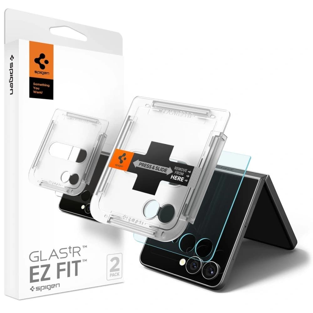 Spigen Glas.tr ez Fit HD Samsung Galaxy Z Flip 7 Clar [2 PACHET] - 1