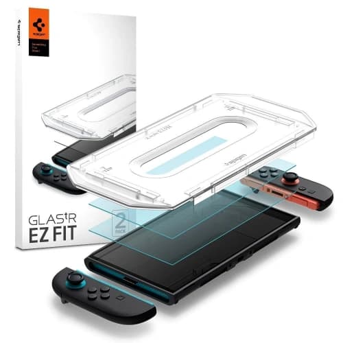 Spigen Glas.tr ez Fit Nintendo Switch 2 Klar [2 PACK]