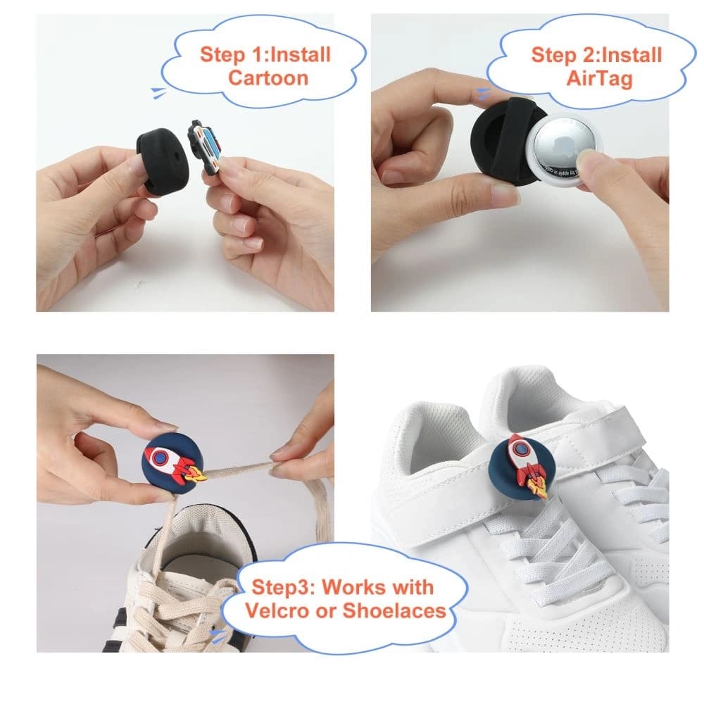 Tech-Protect Smooth Für Kinder Apple AirTag 1 / 2 Bunt [4 PACK] - 8