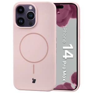 Bizon Soft Case Magnetic Apple iPhone 14 Pro Max light pink
