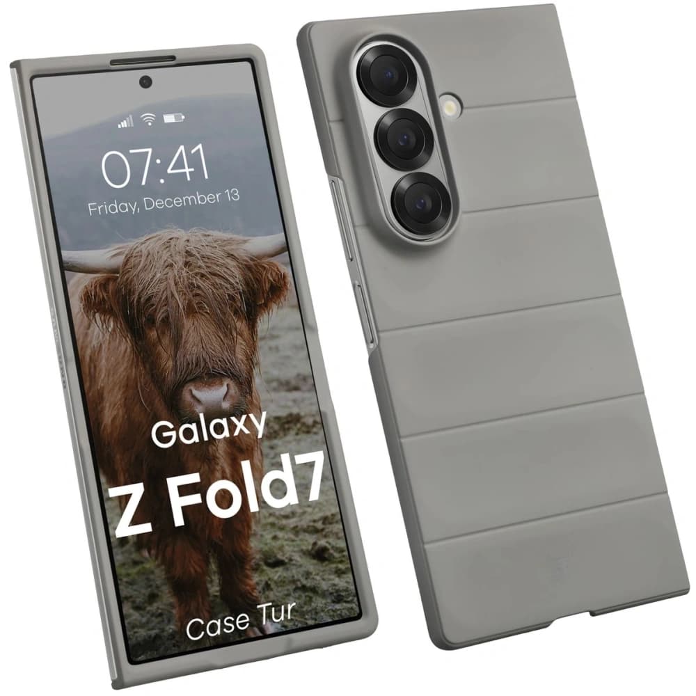 Pancerne etui Bizon Case Tur do Samsung Galaxy Z Fold7 jasnoszare - 1