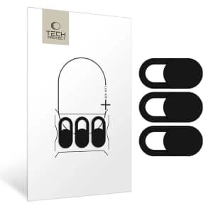 ZaŚlepka Na KamerĘ Tech-protect Cam Fit+ 3-pack Laptop Webcam Cover Black