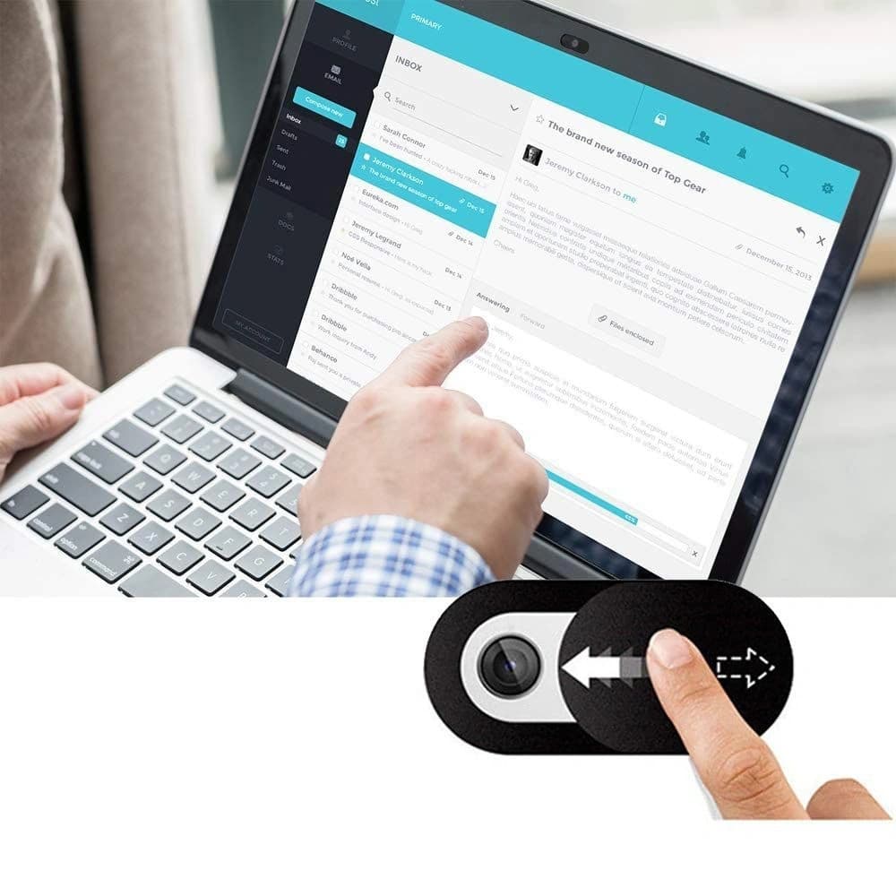 ZaŚlepka Na KamerĘ Tech-protect Cam Fit+ 3-pack Laptop Webcam Cover Black - 2