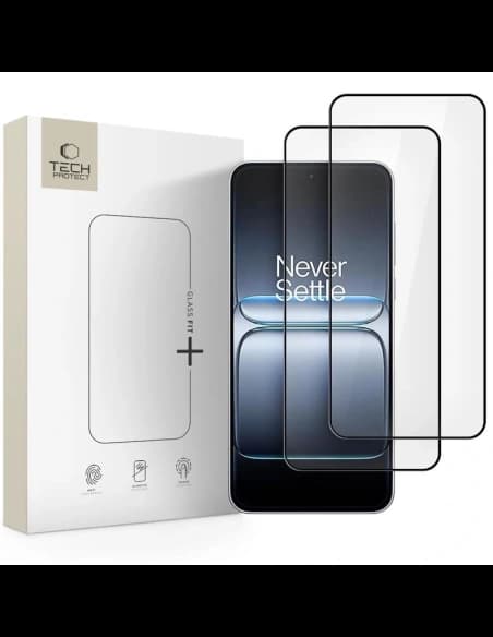 Szkło hartowane Tech-Protect Glass Fit+ do OnePlus Nord 5 Black [2 PACK]