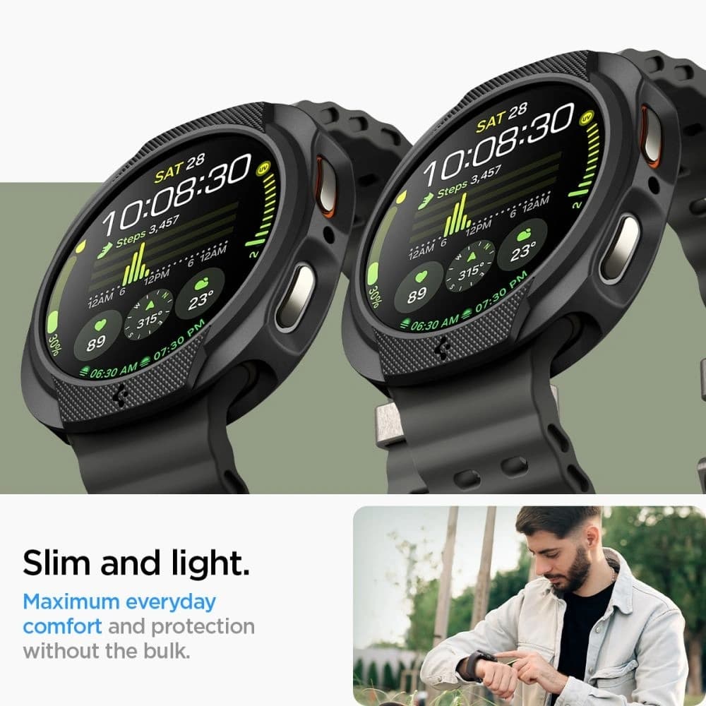 Etui Spigen Liquid Air Samsung Galaxy Watch 8 (44 Mm) Matte Black - 13