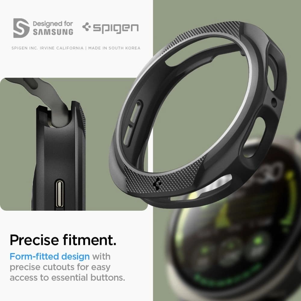 Etui Spigen Liquid Air Samsung Galaxy Watch 8 (44 Mm) Matte Black - 14