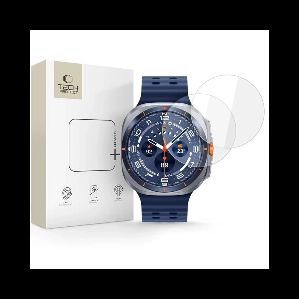 Tech-Protect Glass Fit+ Samsung Galaxy Watch Ultra 2024 / 2025 47mm Čirá [2 BALENÍ] - 1