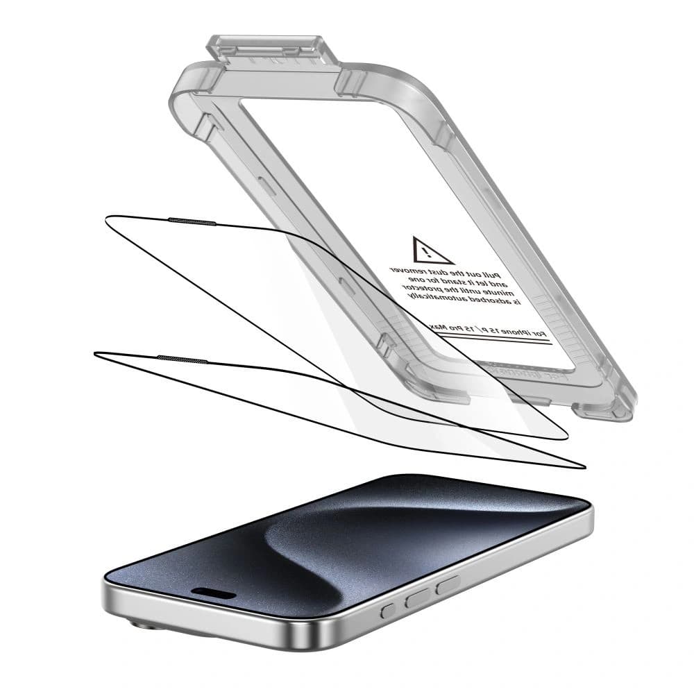 Tech-Protect Quick Set+ Apple iPhone 15 Pro Black [2 PACK] - 2