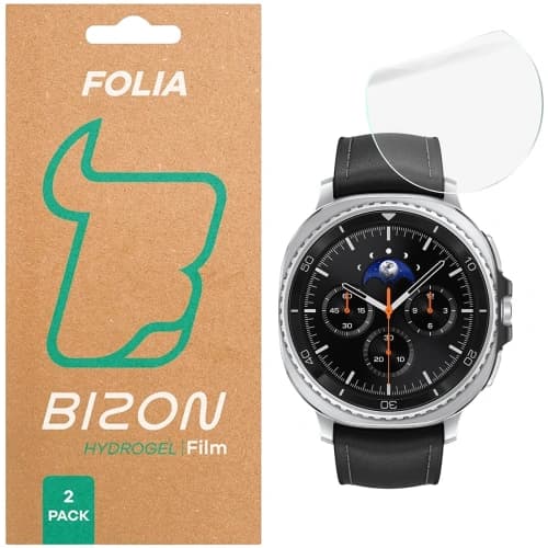 Folia hydrożelowa na ekran Bizon Glass Watch Hydrogel do Samsung Galaxy Watch 8 Classic 46mm [2 PACK]