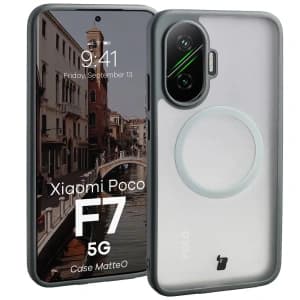 Bizon Case MatteO Magnetic Xiaomi POCO F7 rauchgrau