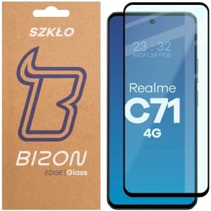 Bizon Glass Edge 2 Realme C71 4G black frame