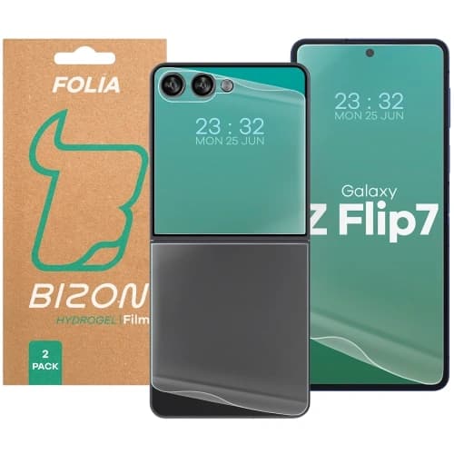 Set hydrogelových skel Bizon pro Samsung Galaxy Z Flip7