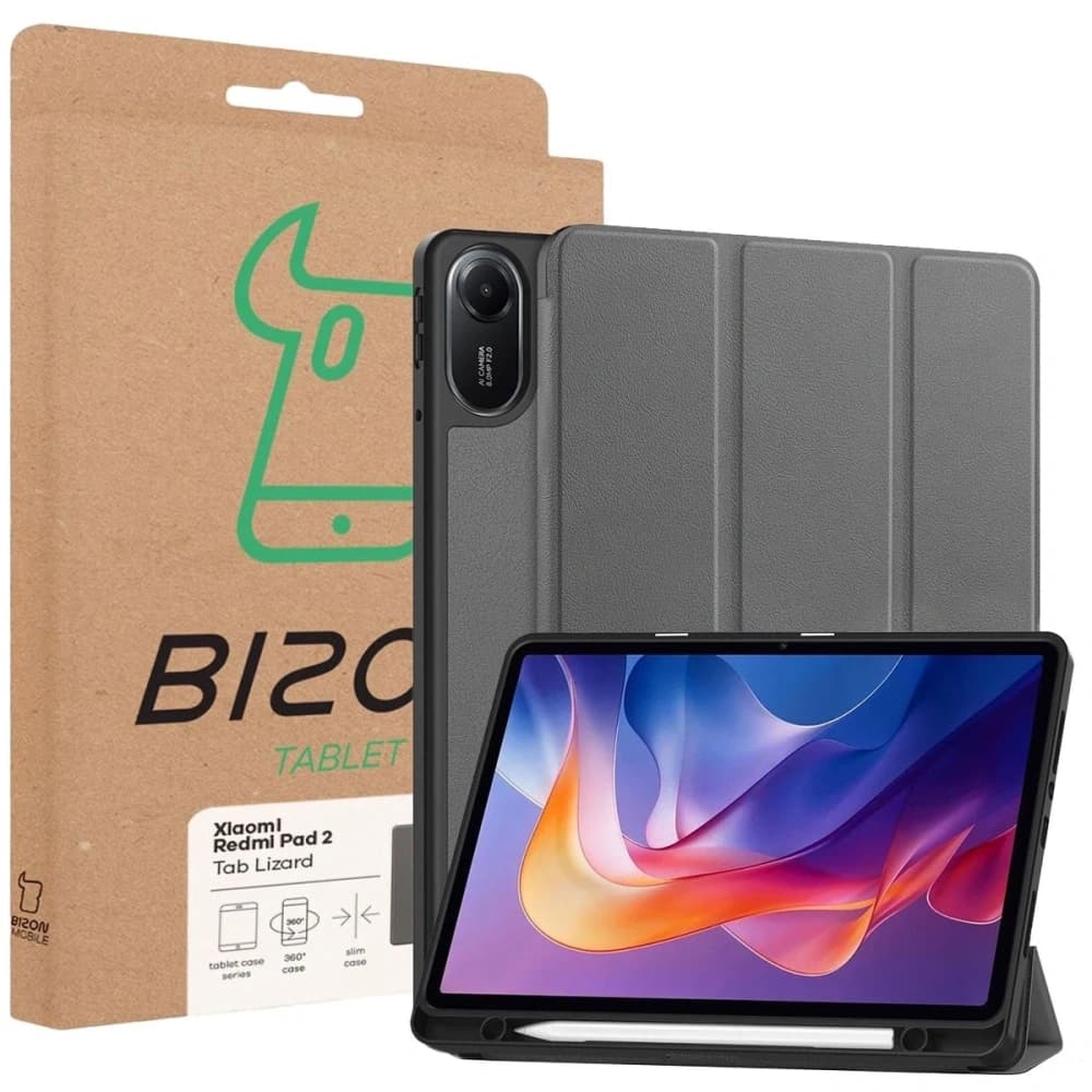 Bizon Case Tab Lizard Xiaomi Redmi Pad 2 grau - 9