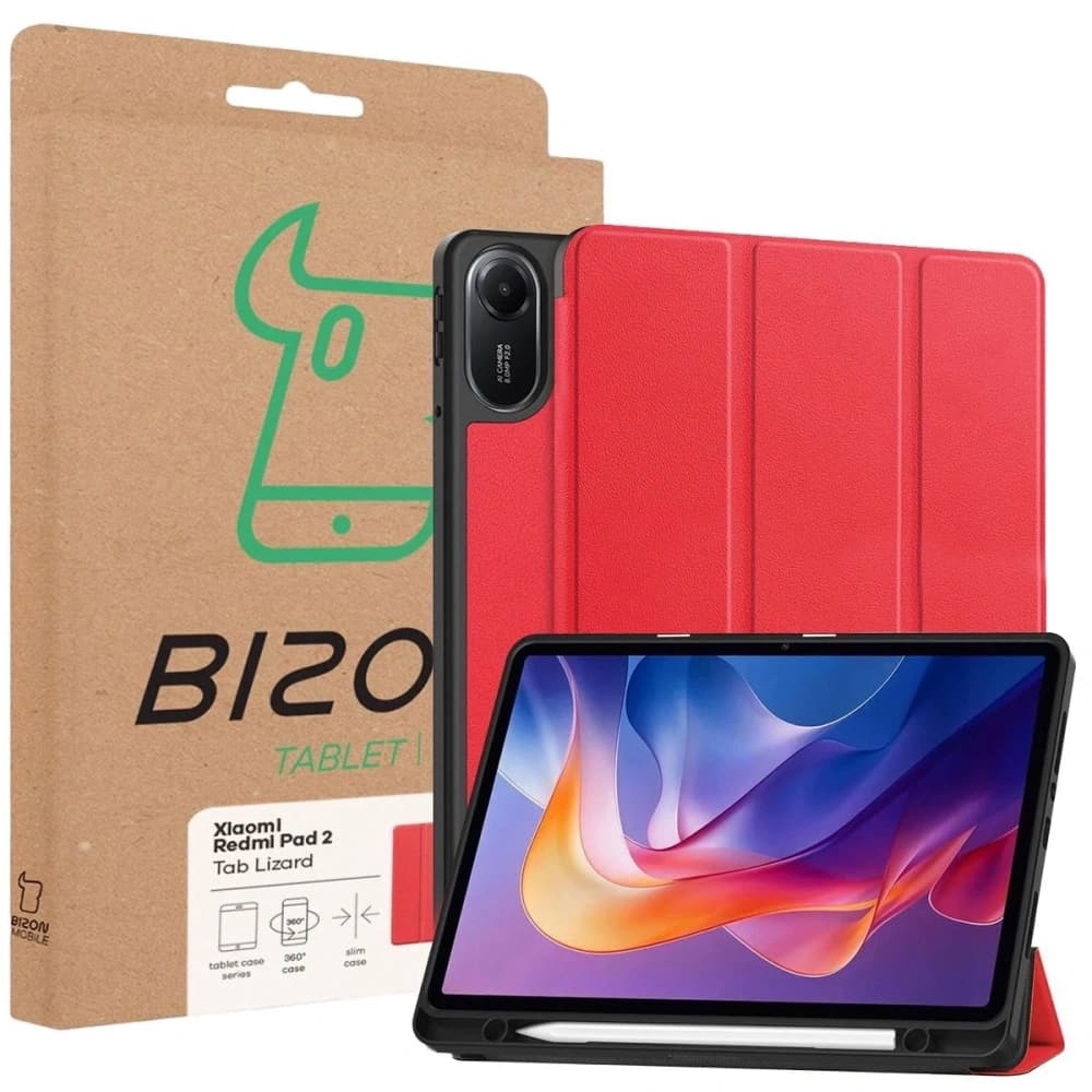 Bizon Case Tab Lizard Xiaomi Redmi Pad 2 rot - 9
