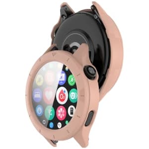 Bizon Case+Glass Watch Xiaomi Watch S4 pink