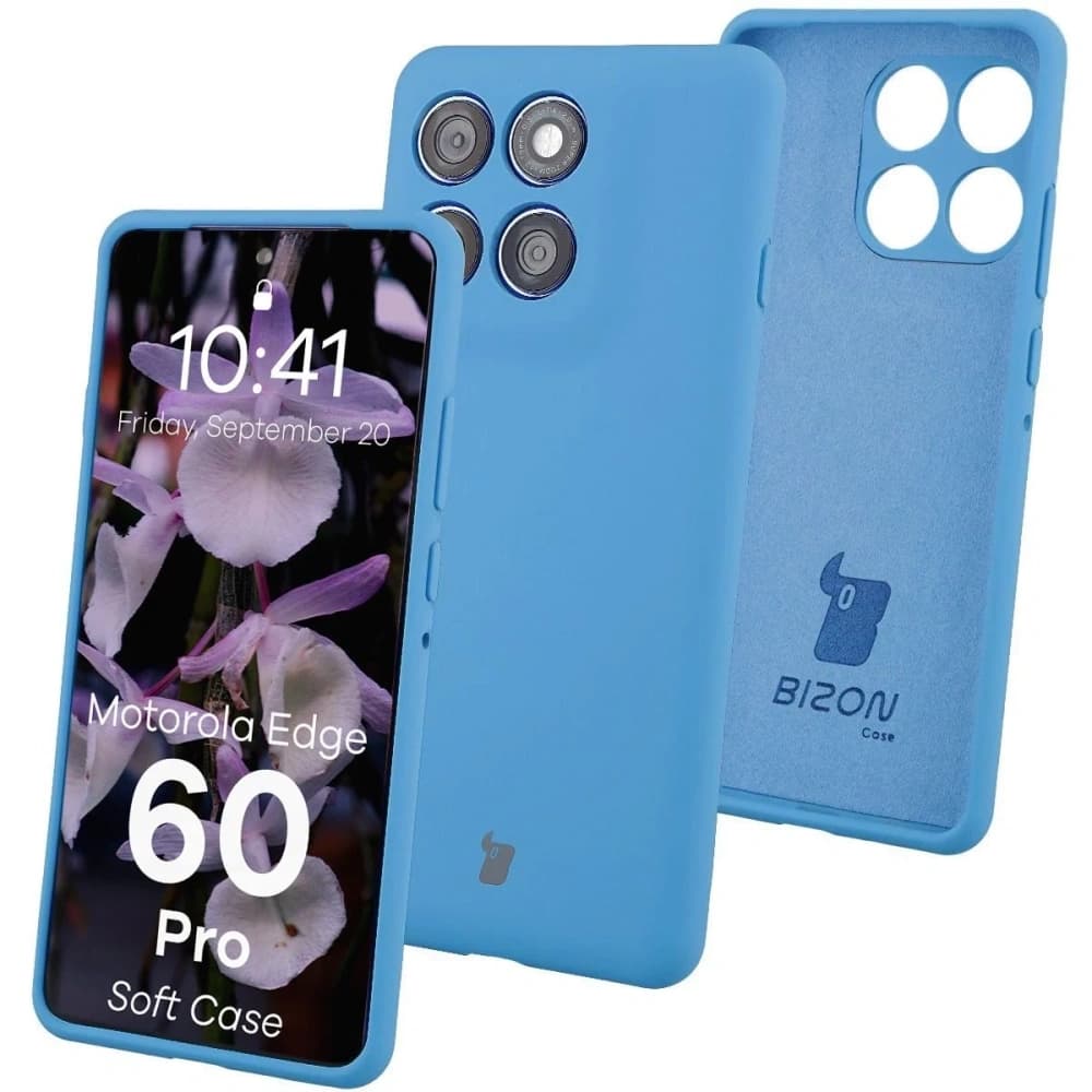 Bizon Soft Case Motorola Edge 60 Pro blue - 1