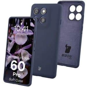 Bizon Soft Case Motorola Edge 60 Pro dunkelblau