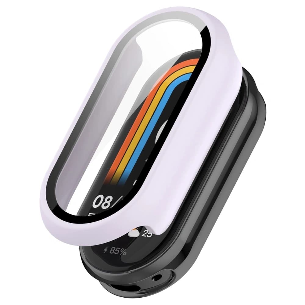Bizon Case+Glass Uhr Xiaomi Smart Band 10 helllila - 4