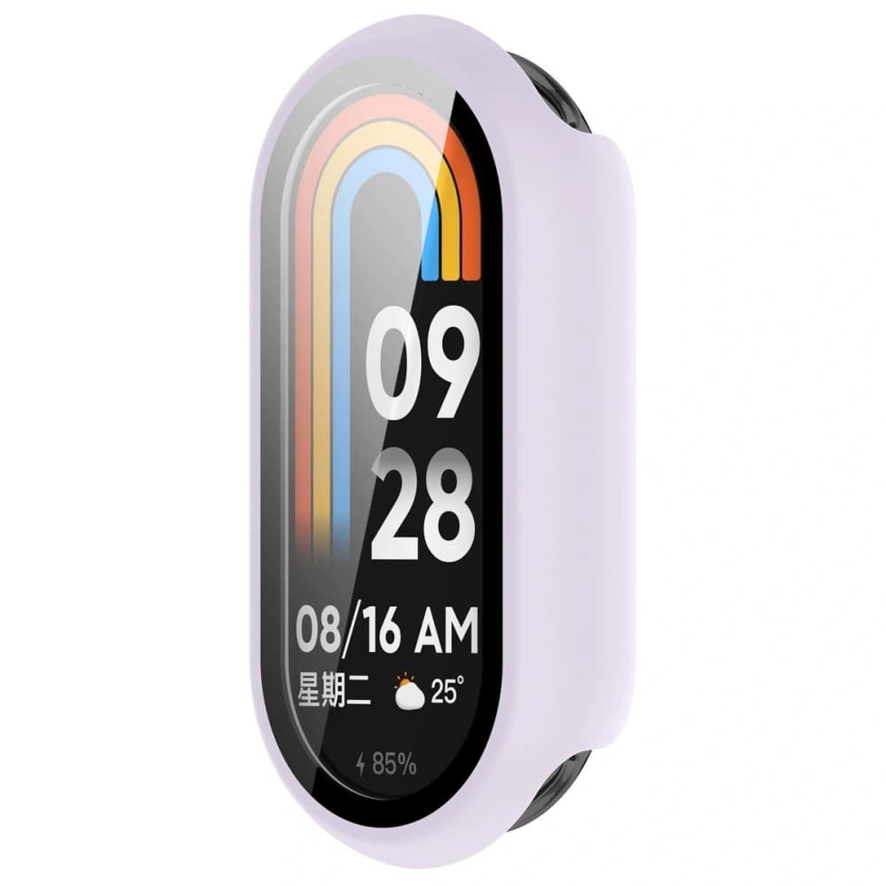Bizon Case+Glass Uhr Xiaomi Smart Band 10 helllila - 5