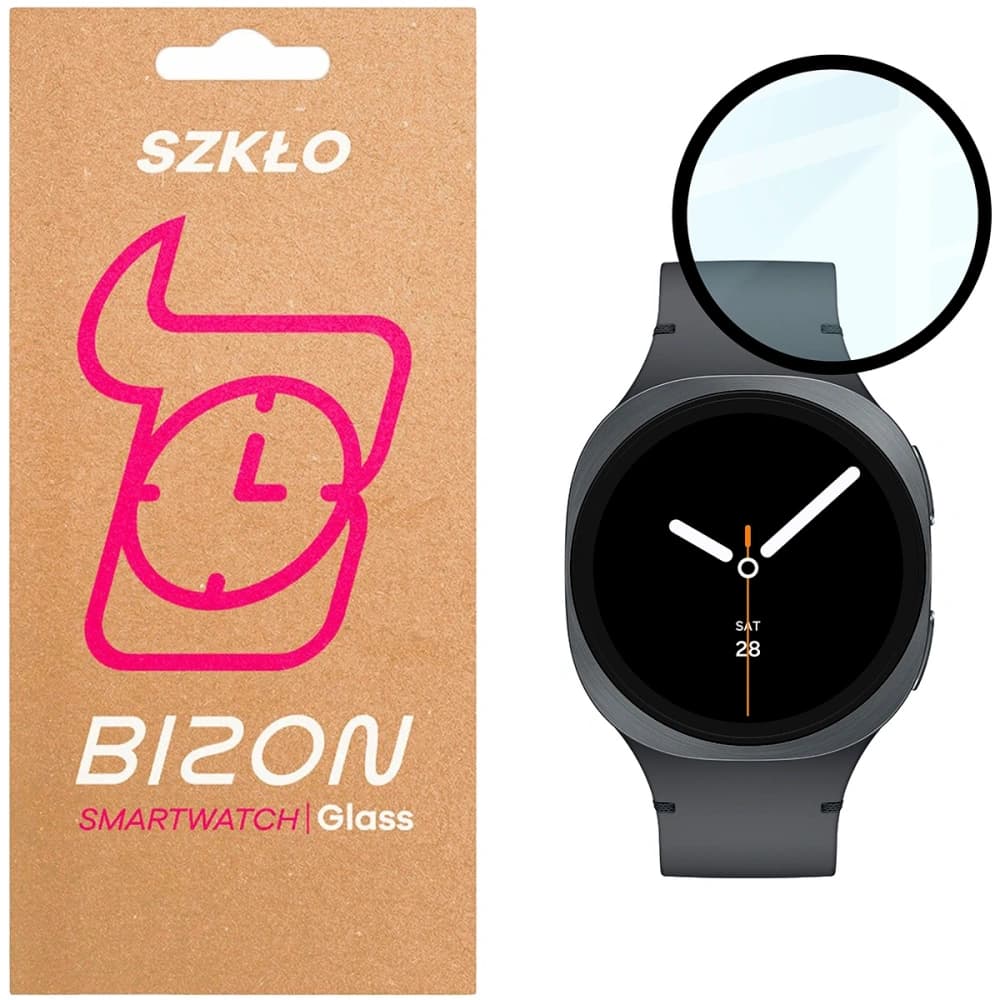 Bizon Glass Watch Edge Hybrid Samsung Galaxy Watch 8 40mm schwarz - 1
