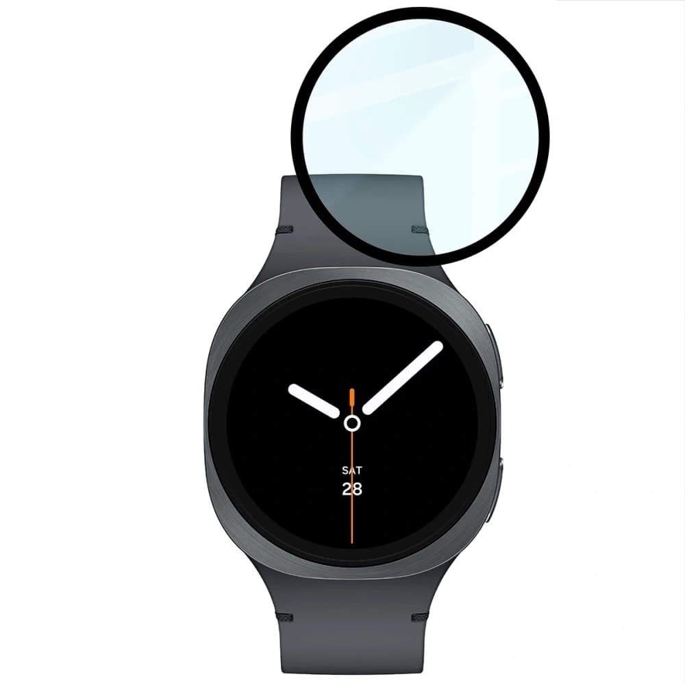 Bizon Glass Watch Edge Hybrid Samsung Galaxy Watch 8 40mm schwarz - 5