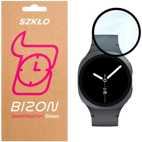 Bizon Glass Watch Edge Hybrid Samsung Galaxy Watch 8 44mm černá