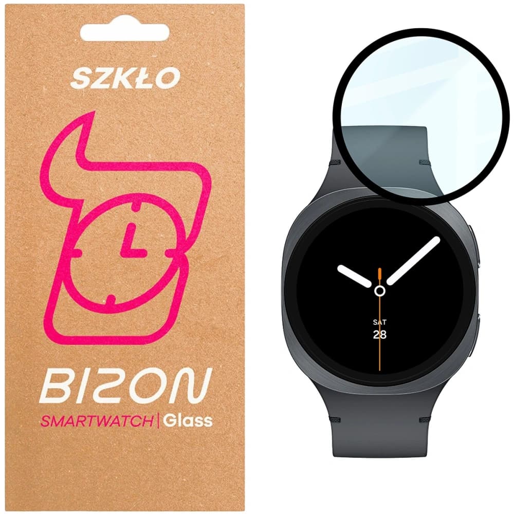 Bizon Glass Watch Edge Hybrid Samsung Galaxy Watch 8 44mm schwarz - 1
