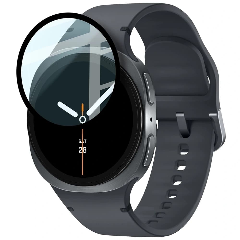 Bizon Glass Watch Edge Hybrid Samsung Galaxy Watch 8 44mm schwarz - 3
