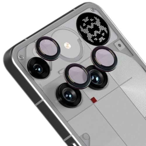 Bizon Glass Snap Linse für Nothing Phone (3) schwarzer Rahmen