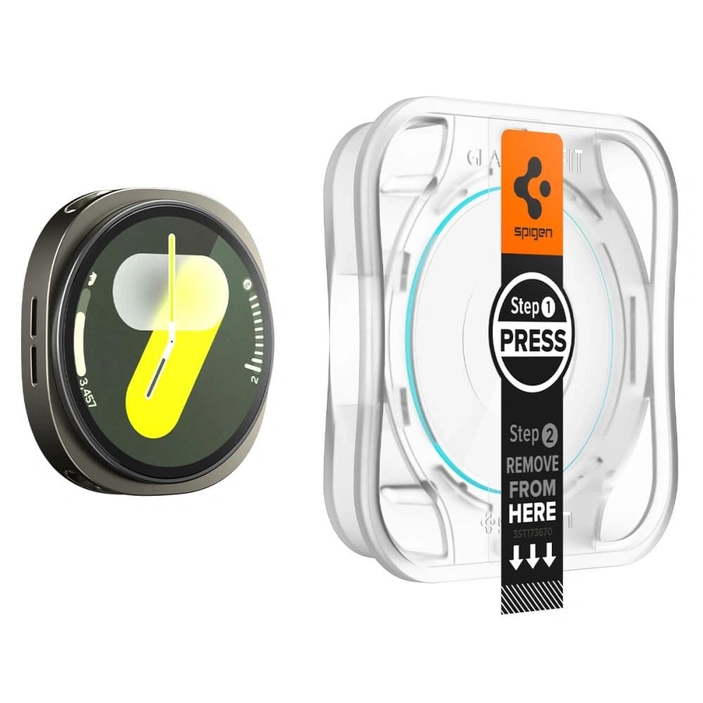 Spigen Glas.tr ez-Fit Samsung Galaxy Watch 8 44mm Clear [2 PACK] - 4