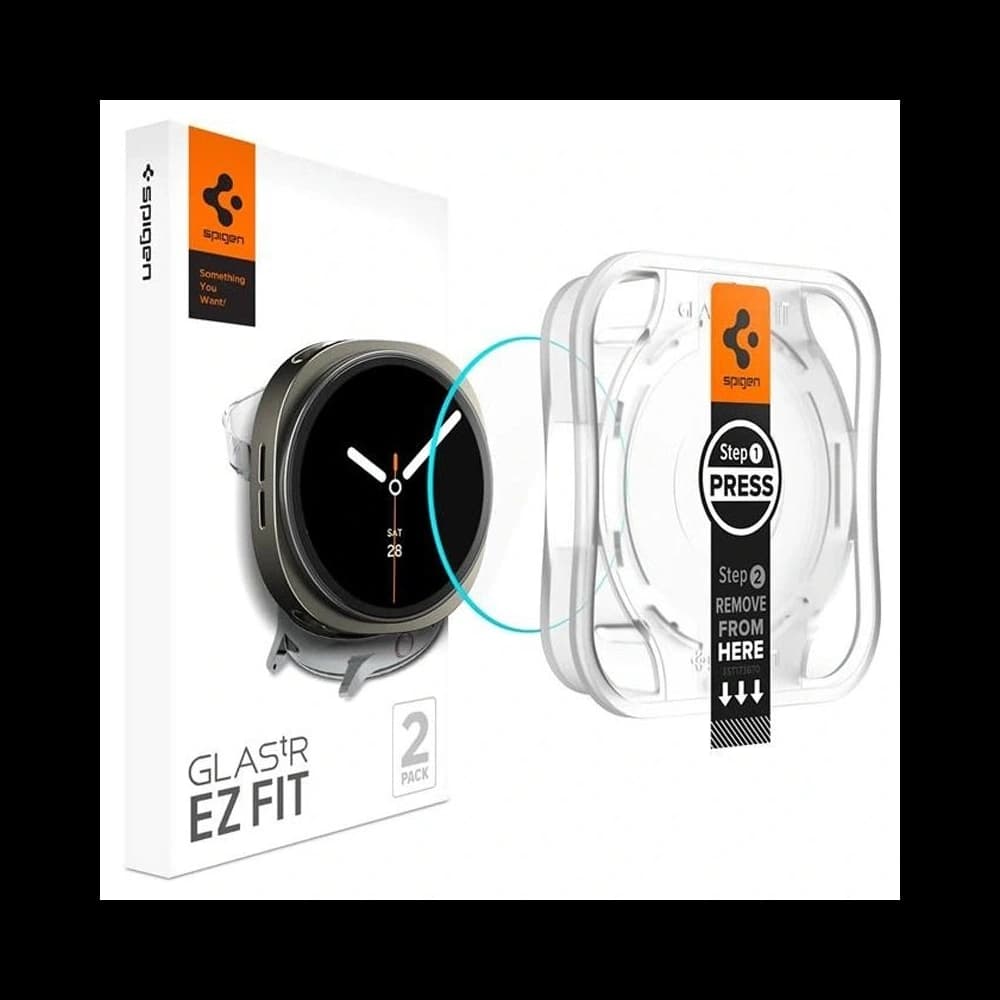 Spigen Glas.tr ez-Fit Samsung Galaxy Watch 8 40mm Clear [2 PACK] - 1
