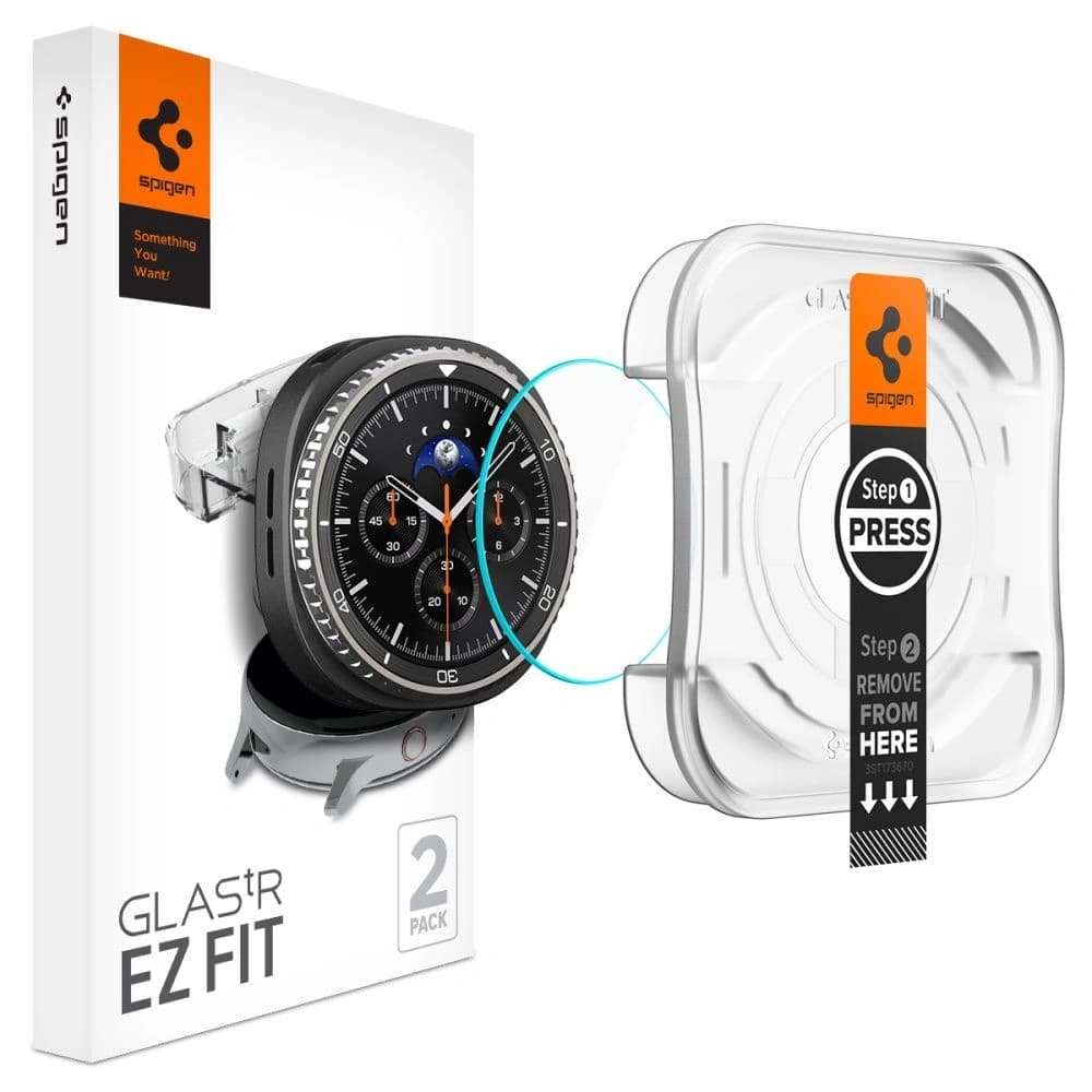 Spigen Glas.tr ez-Fit Samsung Galaxy Watch 8 Classic 46mm Clear [2 PACK] - 1