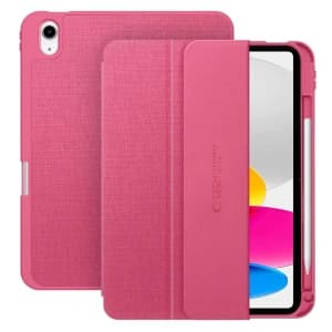 Tech-Protect SmartCase Pen Canvas Apple iPad 10.9" 2022 / 11" 2025 Magenta Bloom