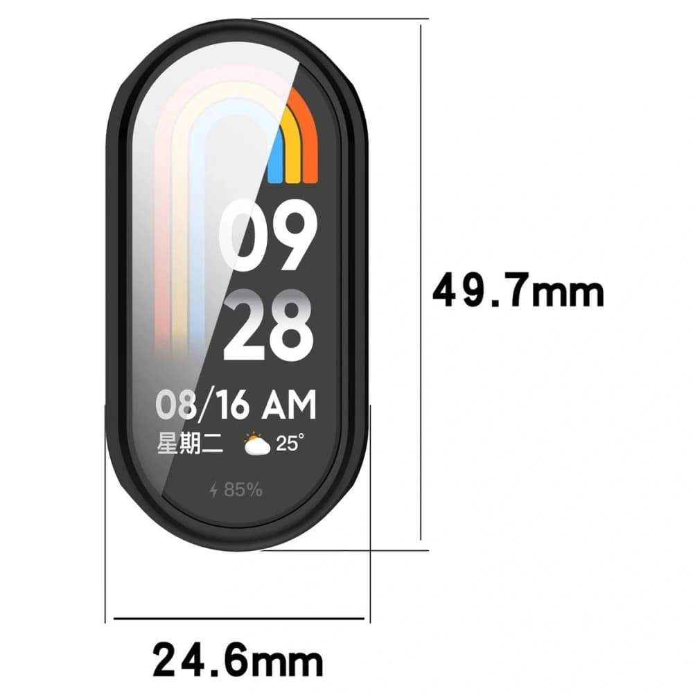 Bizon Case Uhr Felipe Xiaomi Smart Band 10 schwarz - 2